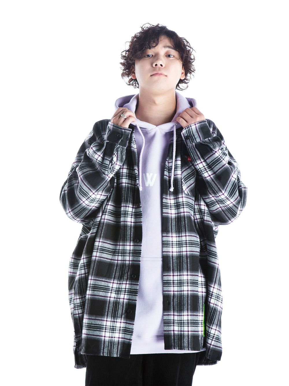 Big  Silhouette plaid  shirt