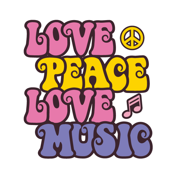 love peace and music ss tee