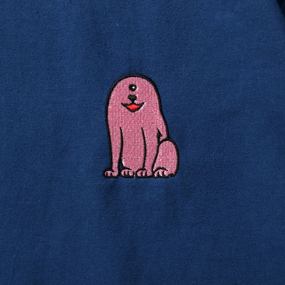 刺繍犬TEE
