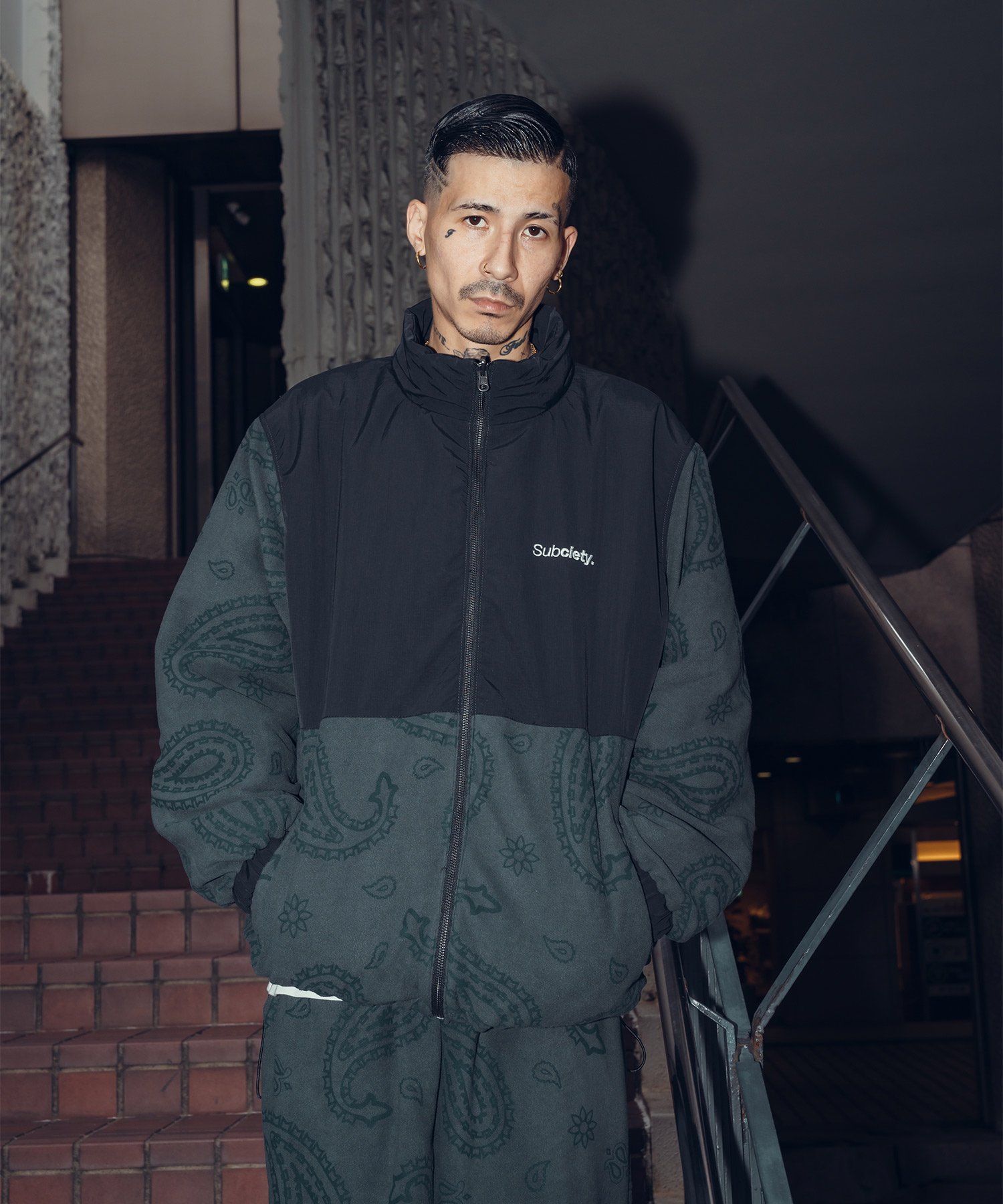 REVERSIBLE NYLON×FLEECE JKT