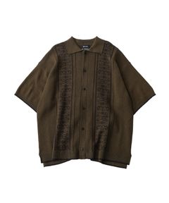 Jacquard knit shirt