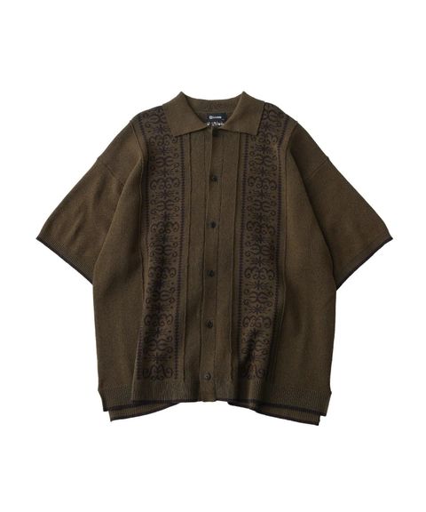 Jacquard knit shirt