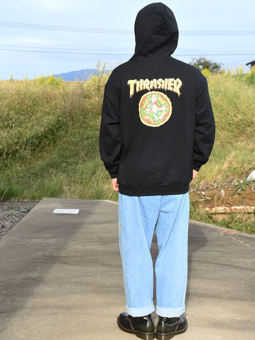 【TEENAGE MUTANT NINJA TURTLES×THRASHER】 PIZZA HOODIE