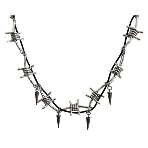 rg barbed wire necklace