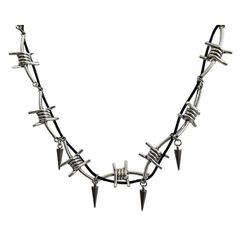 rg barbed wire necklace