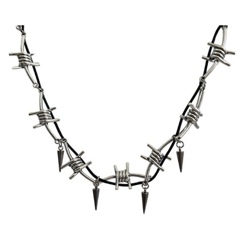 rg barbed wire necklace