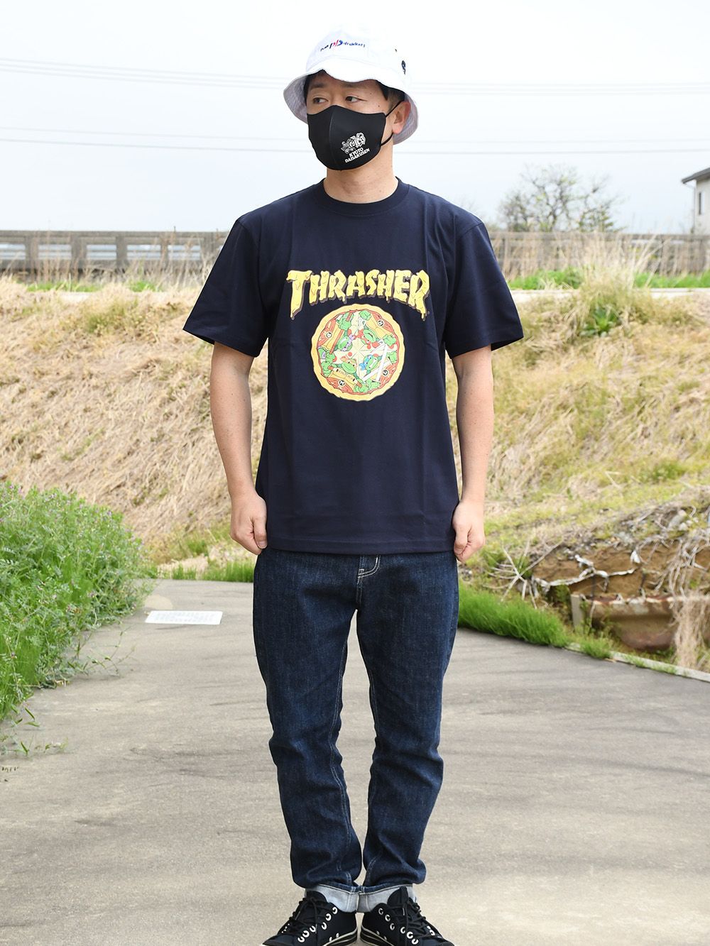 【TEENAGE MUTANT NINJA TURTLES×THRASHER】 PIZZA-T