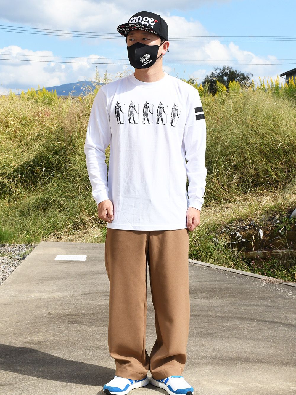rg walking like an Egyptian LS tee