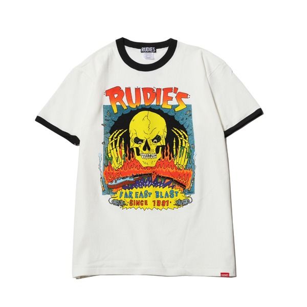 BUSTED SKULL RINGER-TEE