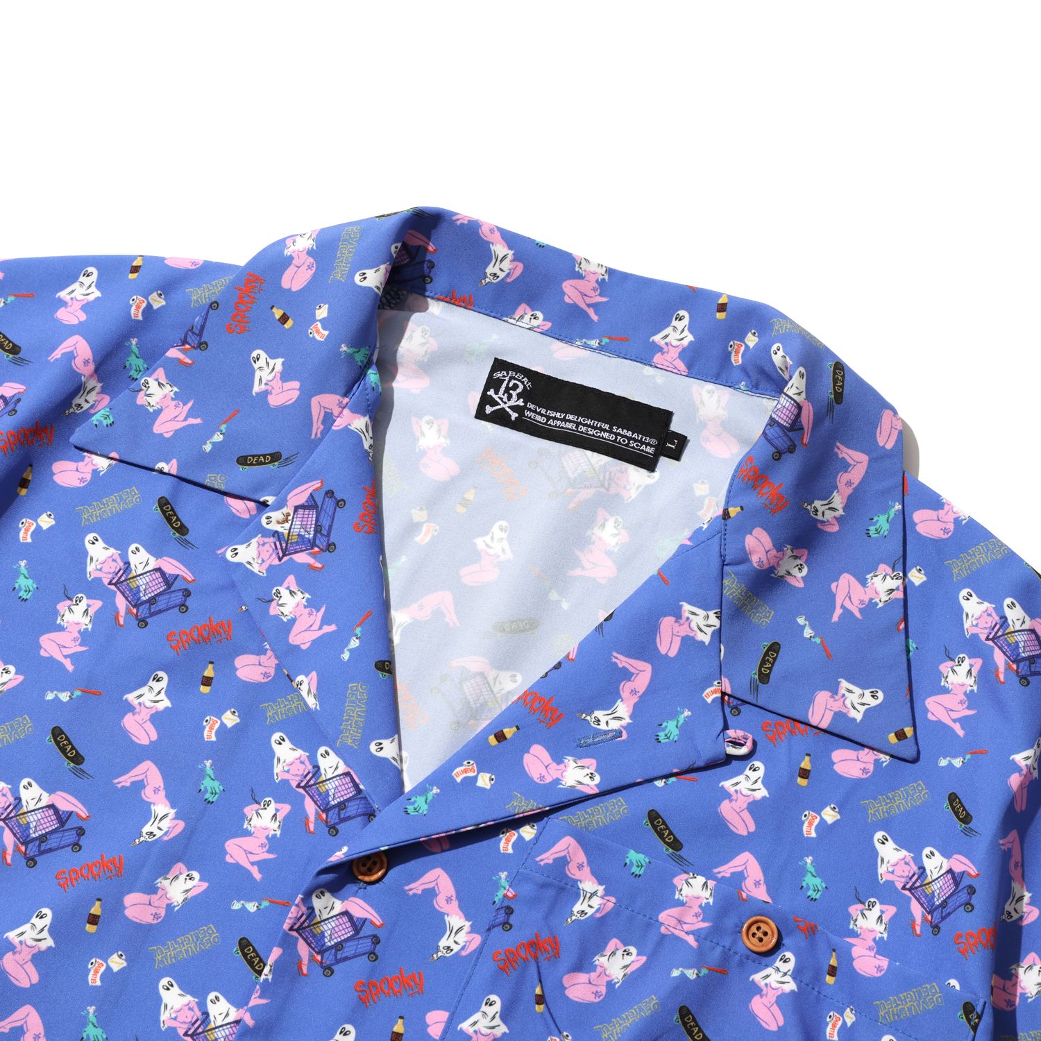 SPOOKY GIRL ALOHA-SHIRTS