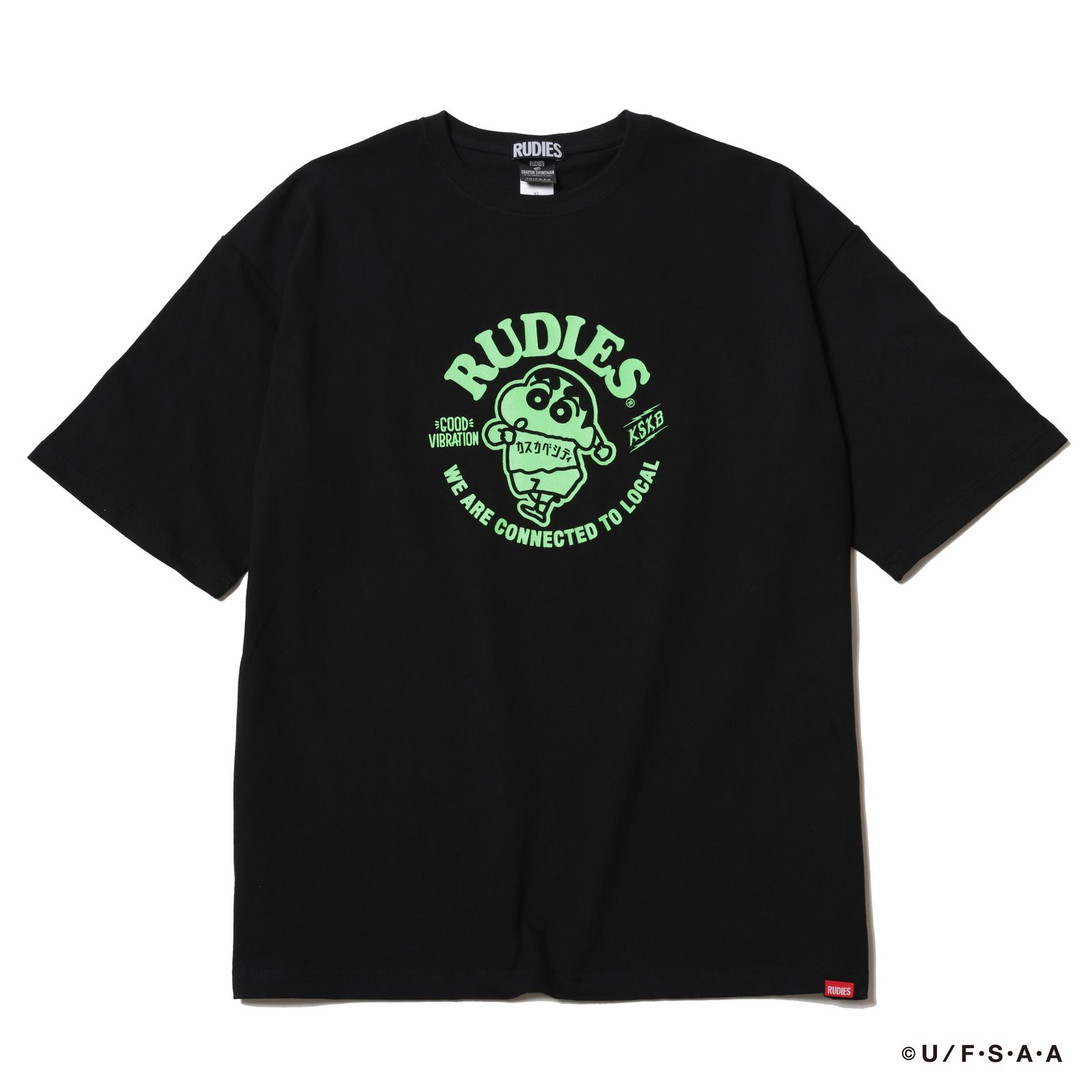 RUDIE'SxCRAYON SHINCHAN CIRCLEMOSH BIGSILHOUETTE TEE