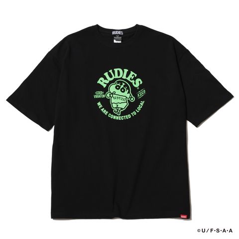 RUDIE'SxCRAYON SHINCHAN CIRCLEMOSH BIGSILHOUETTE TEE