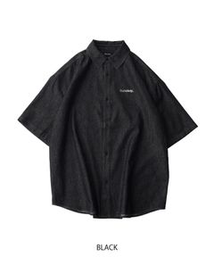 Loose fit denim shirt