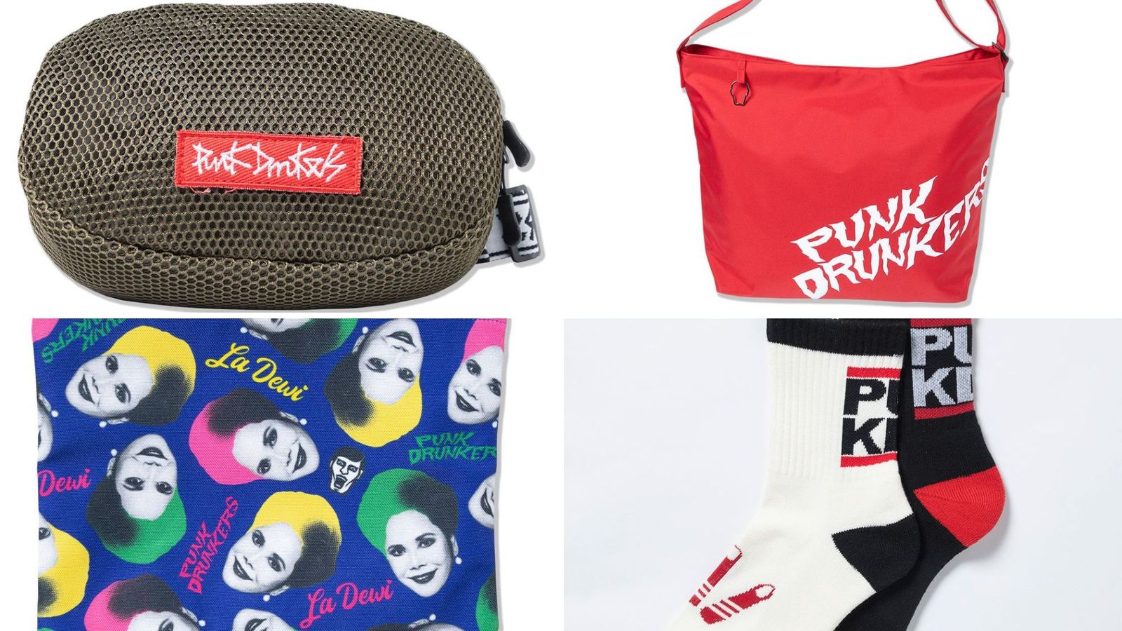 PUNK DRUNKERS ウエストポーチ PUNK DRUNKERS パンクドランカーズ 虫篭メッシュウエストポーチ