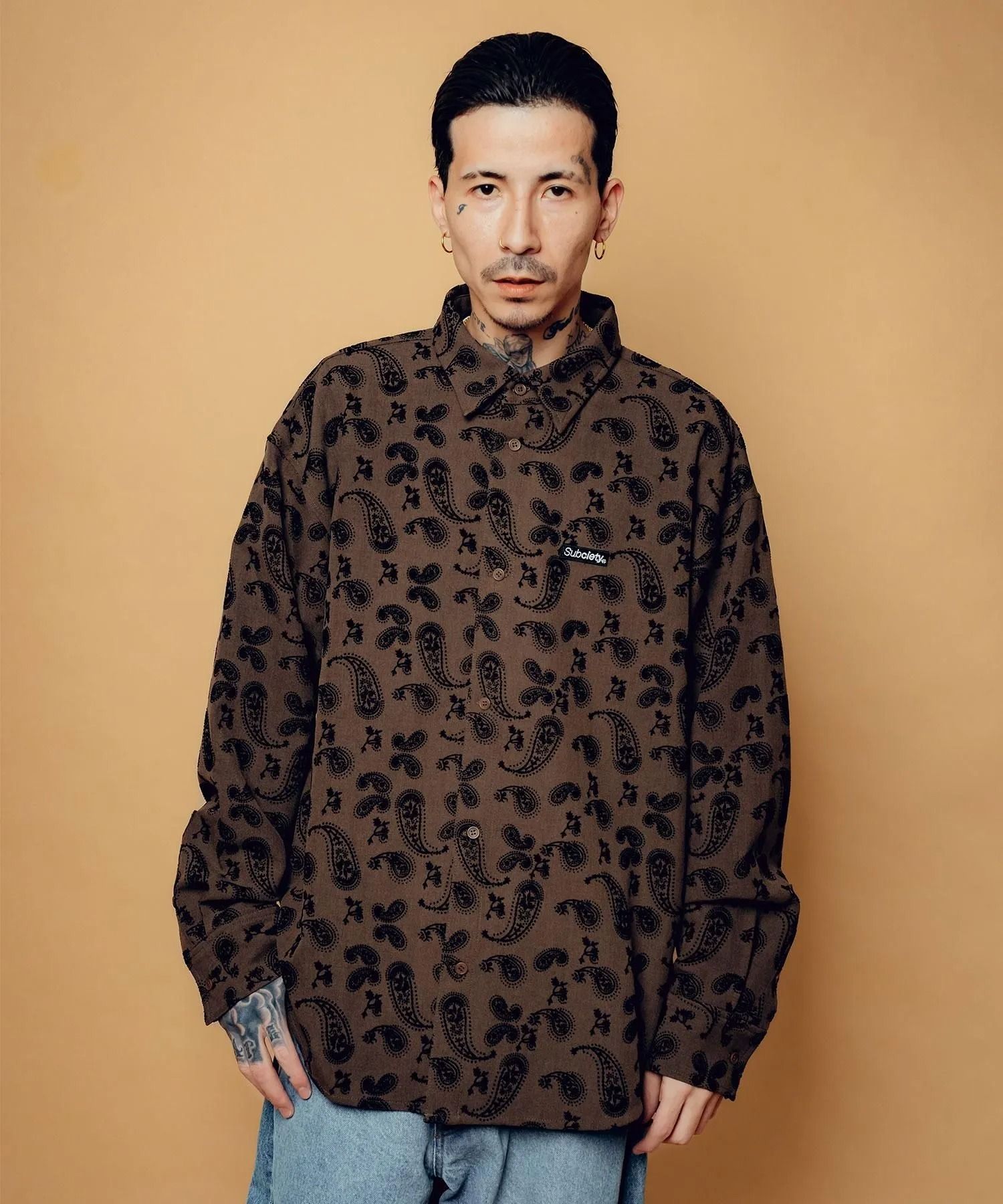 Flocky paisley shirt