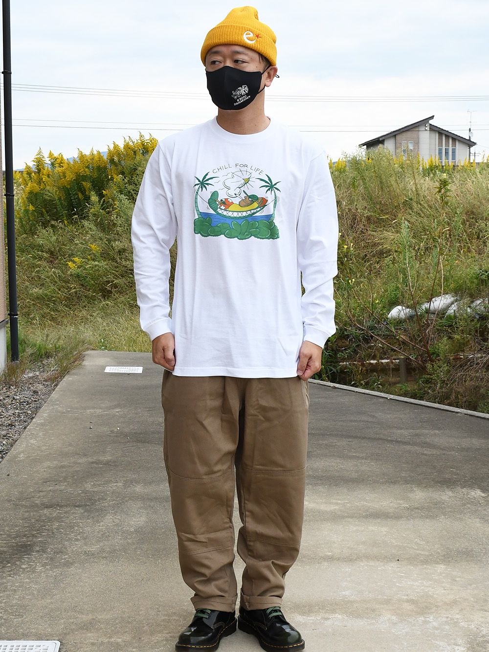 nap in the green air LS tee