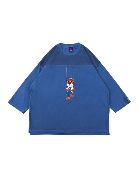 CREAM PIGMENT FOOTBALL-TEE