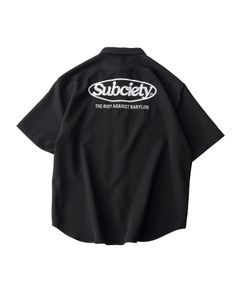 Embroidery oval logo shirt