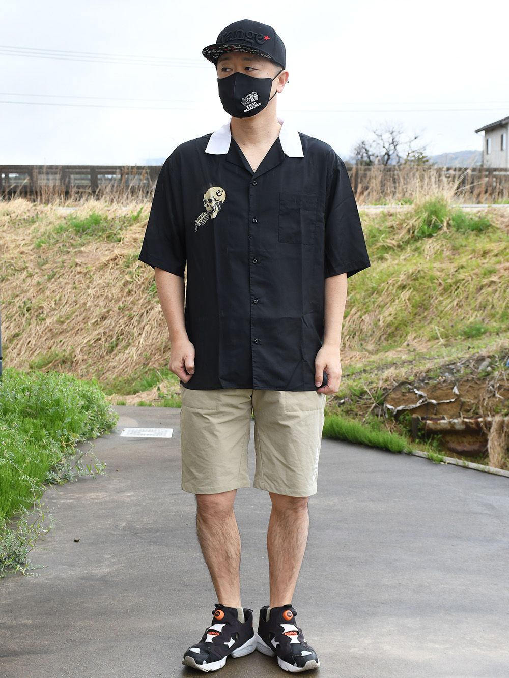poly 50's style open shirts