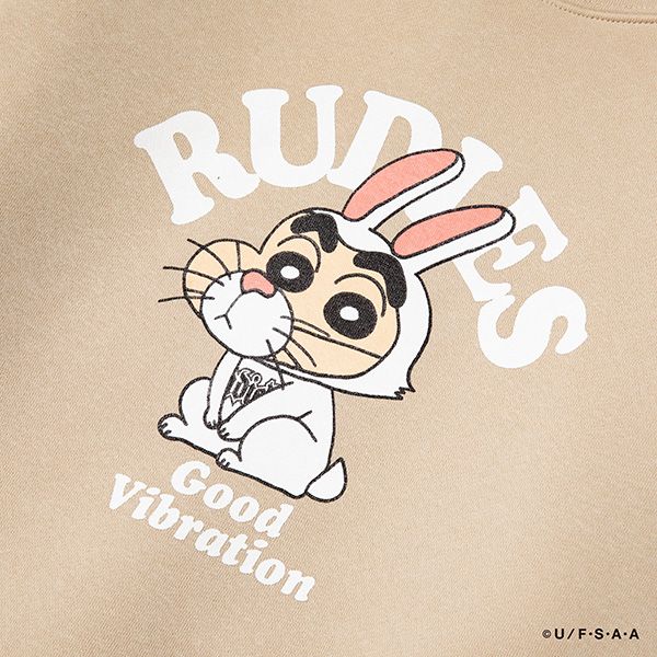RUDIE'SxCRAYON SHINCHAN RABBIT HOOD SWEAT
