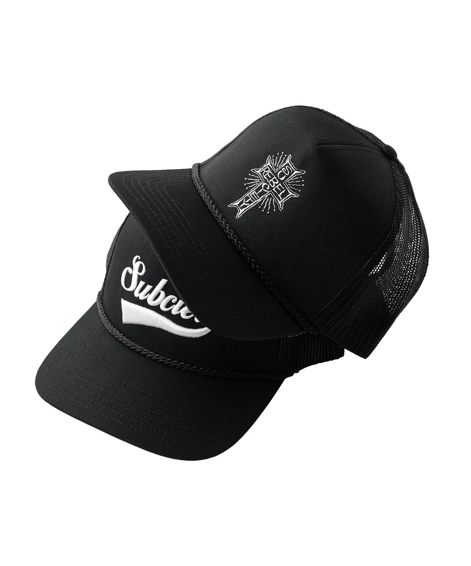 Embroidery mesh cap