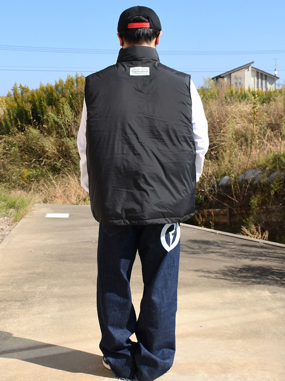sd  puffy pocket vest jkt