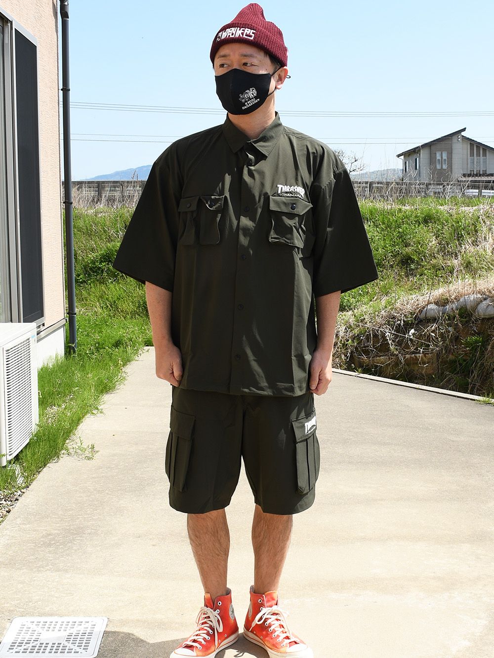 25 THRASHER NYLON-SHORTS