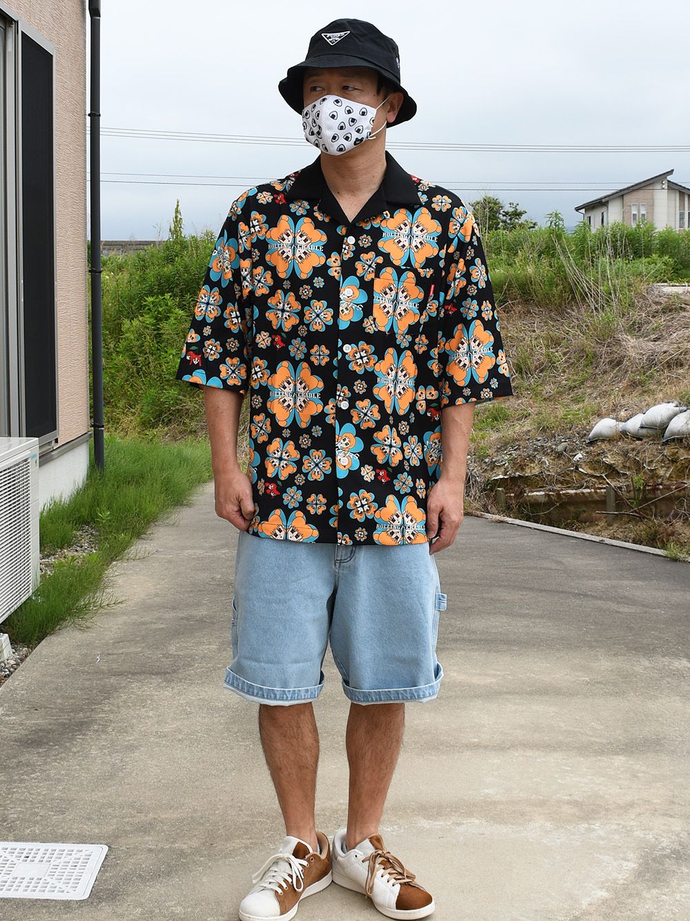 TRANSMISSIONATOR DENIM WIDE-SHORTS
