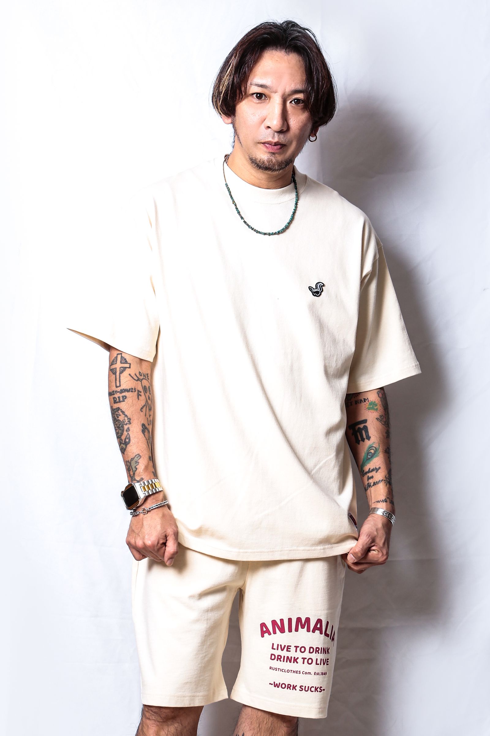 BIG SILHOUETTE HEAVEY OZ. TEE - WORK SUCKS