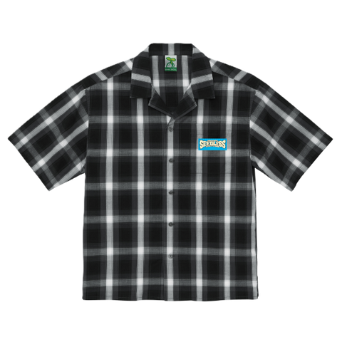 sd colors radial logo s/s check shirts