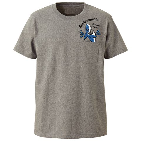 shark out of pocket tee