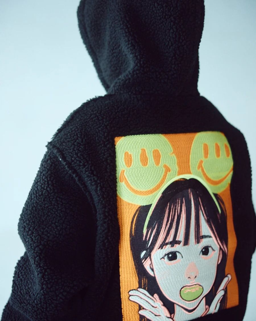 POP ART Bonding Boa Hoodie Ver:24