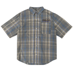 sd laid back color over size check shirts