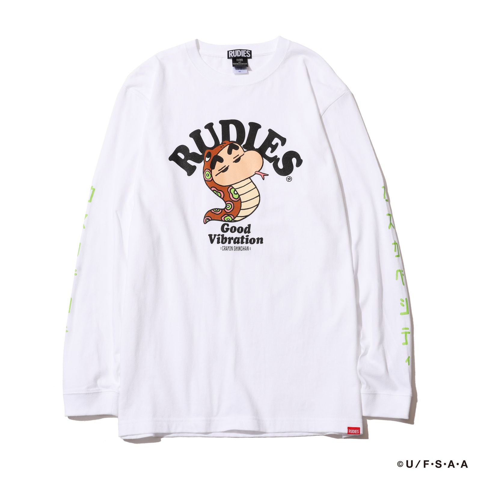RUDIE'SxCRAYON SHINCHAN SNAKE LSTEE