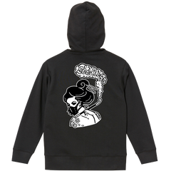 PUNK GEISHA SMOKE OUT back print hoody