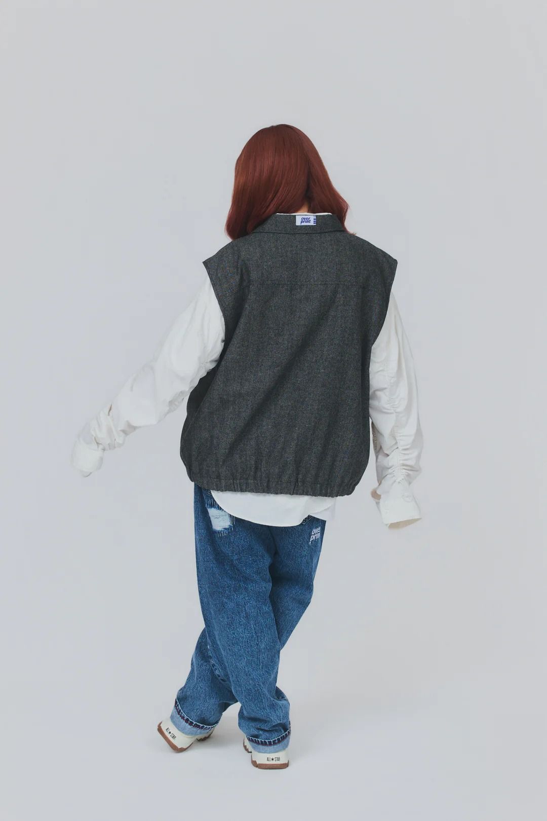 VEST HERRINGBONE-TWEED