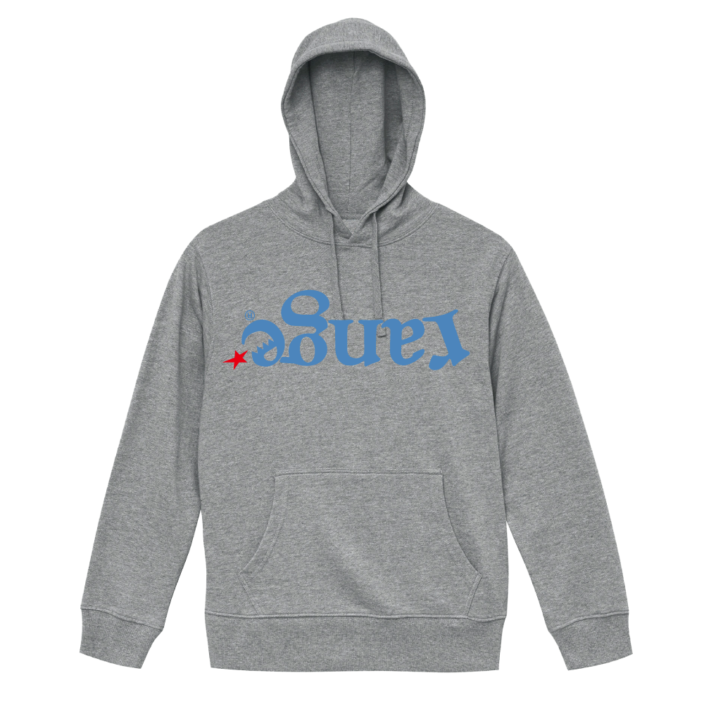 up side down logo hoody