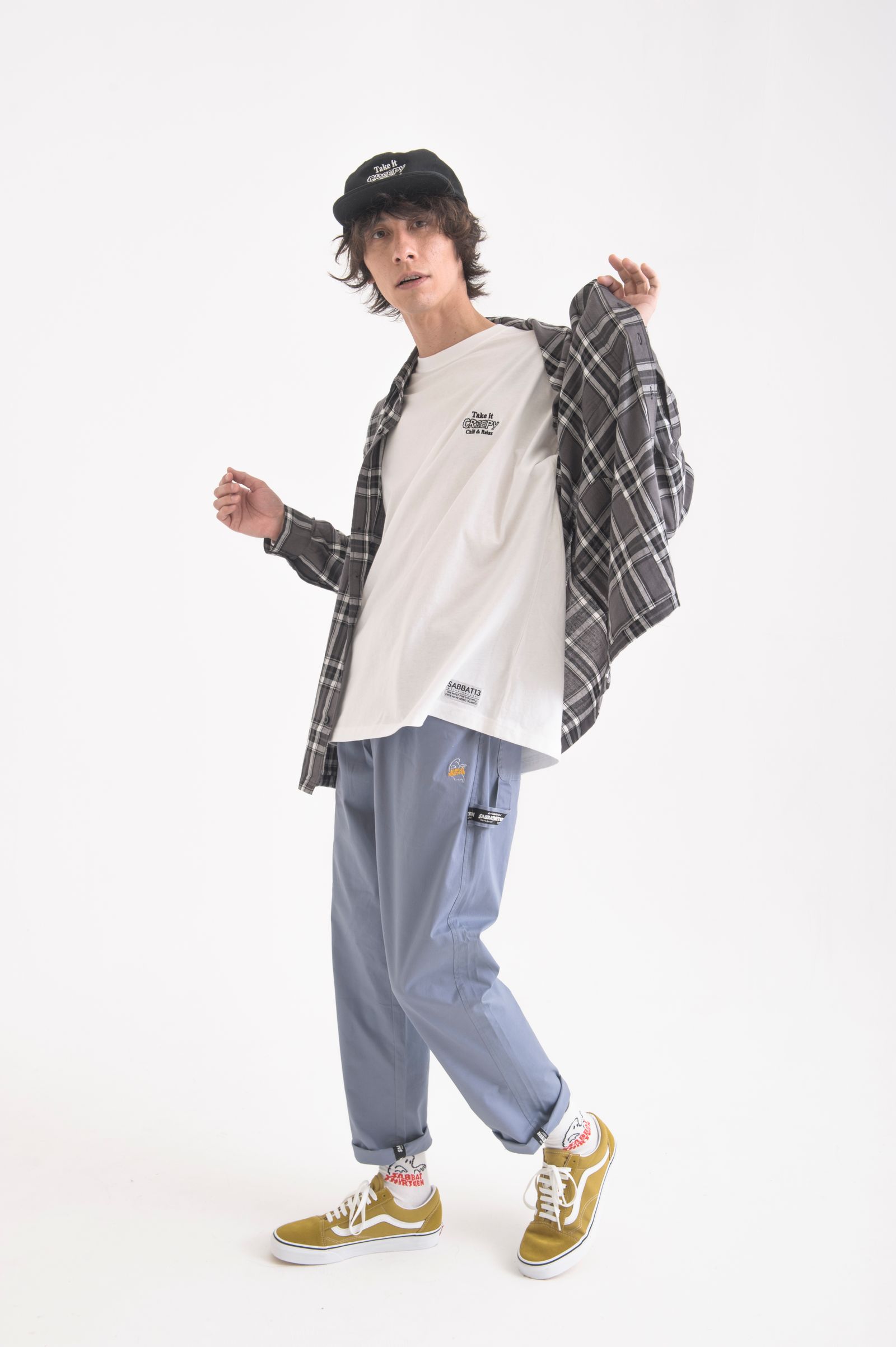 BLACK HEART CHECK-SHIRTS