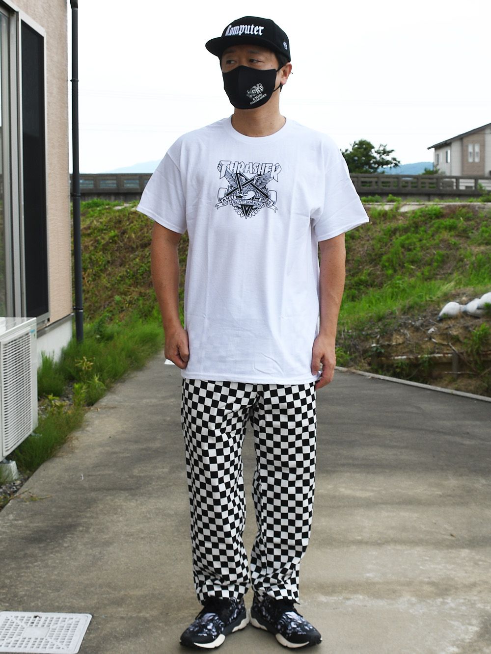 RC CHECKER WIDE-PANTS
