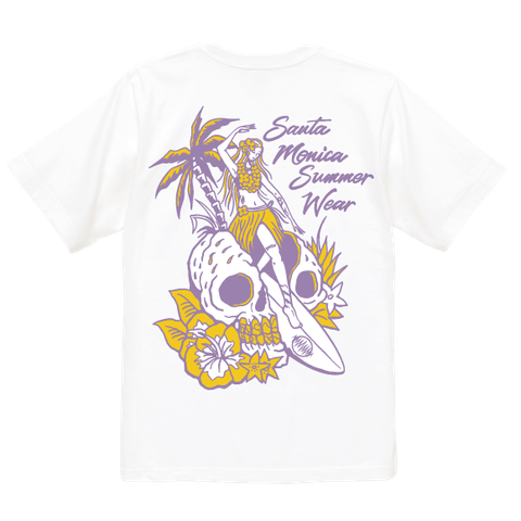 Hula surf on the skull s/s tee