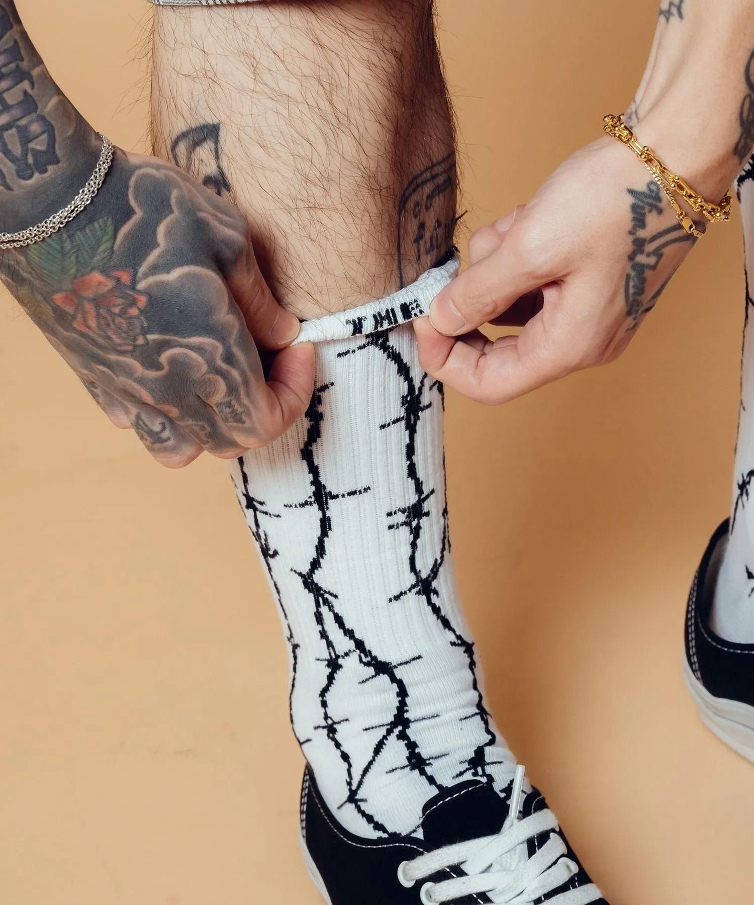 Barbed wire socks