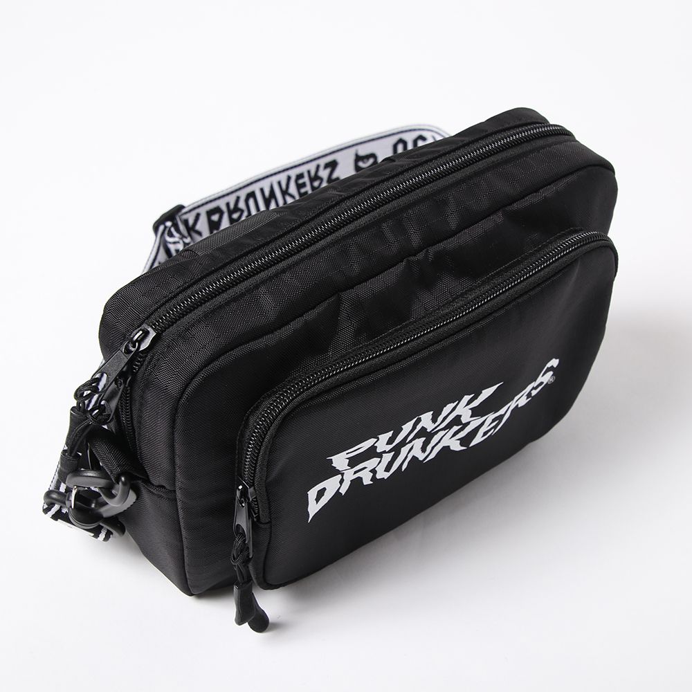 パンクドランカーズ でっけぇBAG 黒 デカ チャック ショルダーバッグ でっけぇウエストBAG | 全商品 | 鷹の爪Online Store