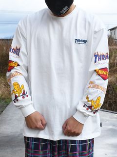 THRASHER Sleeve Logo L/S Tee