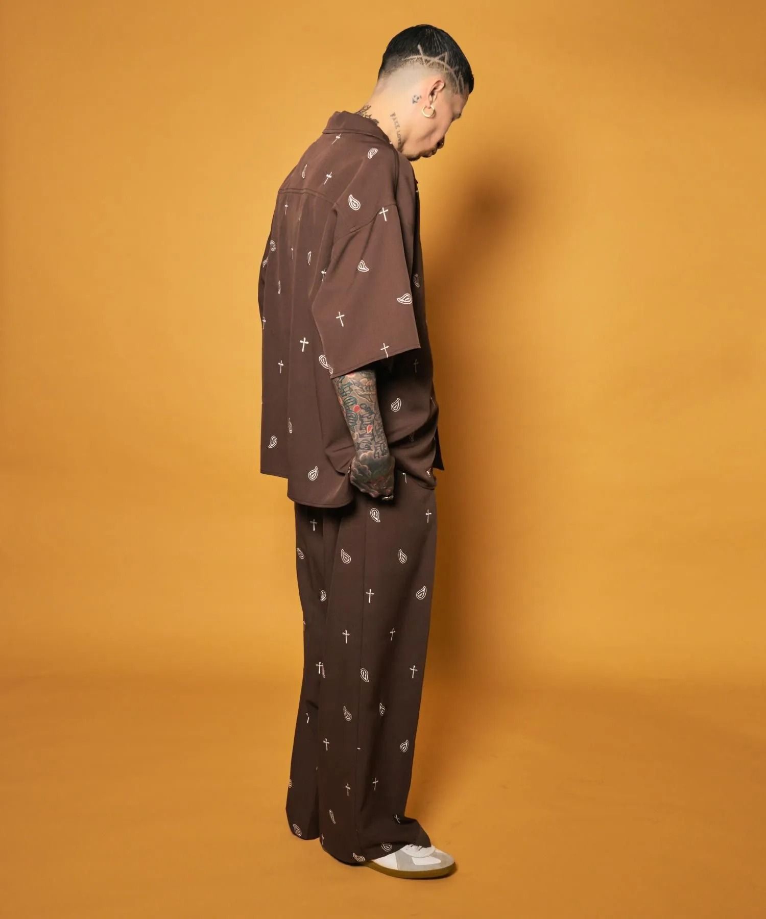 All-over embroidered shirt