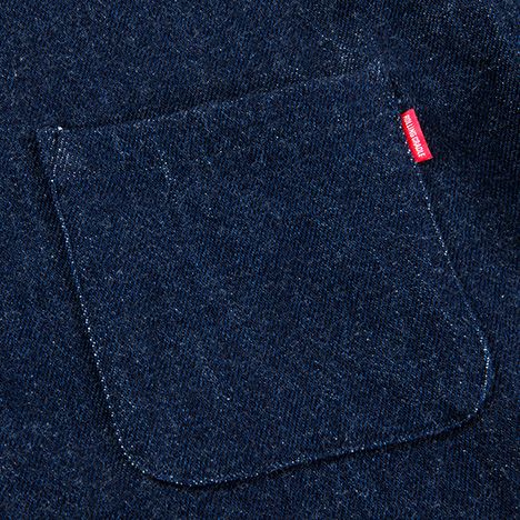 FLOWER DYED DENIM-SHIRT