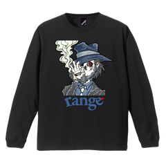 Man with a red star LS tee