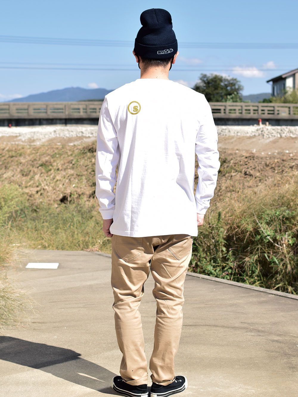 Gold Pattern Coop LS tee