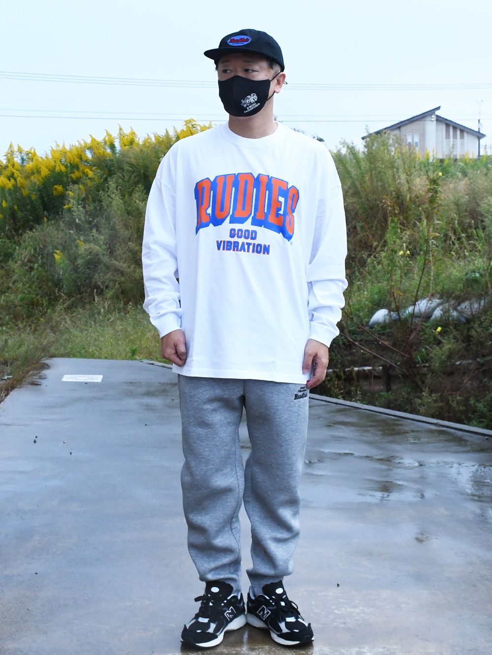 BLOCK COLLEGE BIGSILHOUETTE LS-TEE