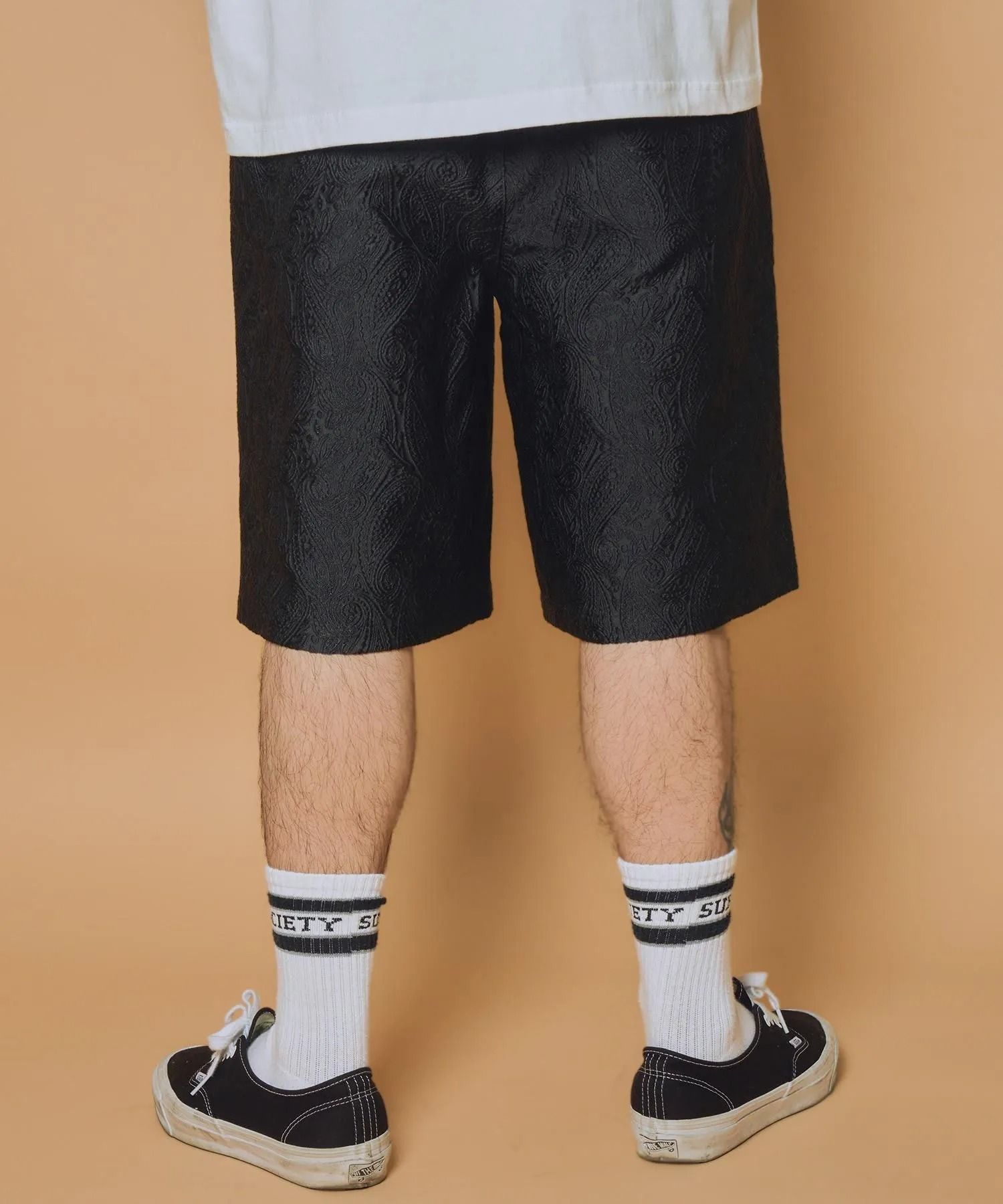 Jacquard paisley shorts