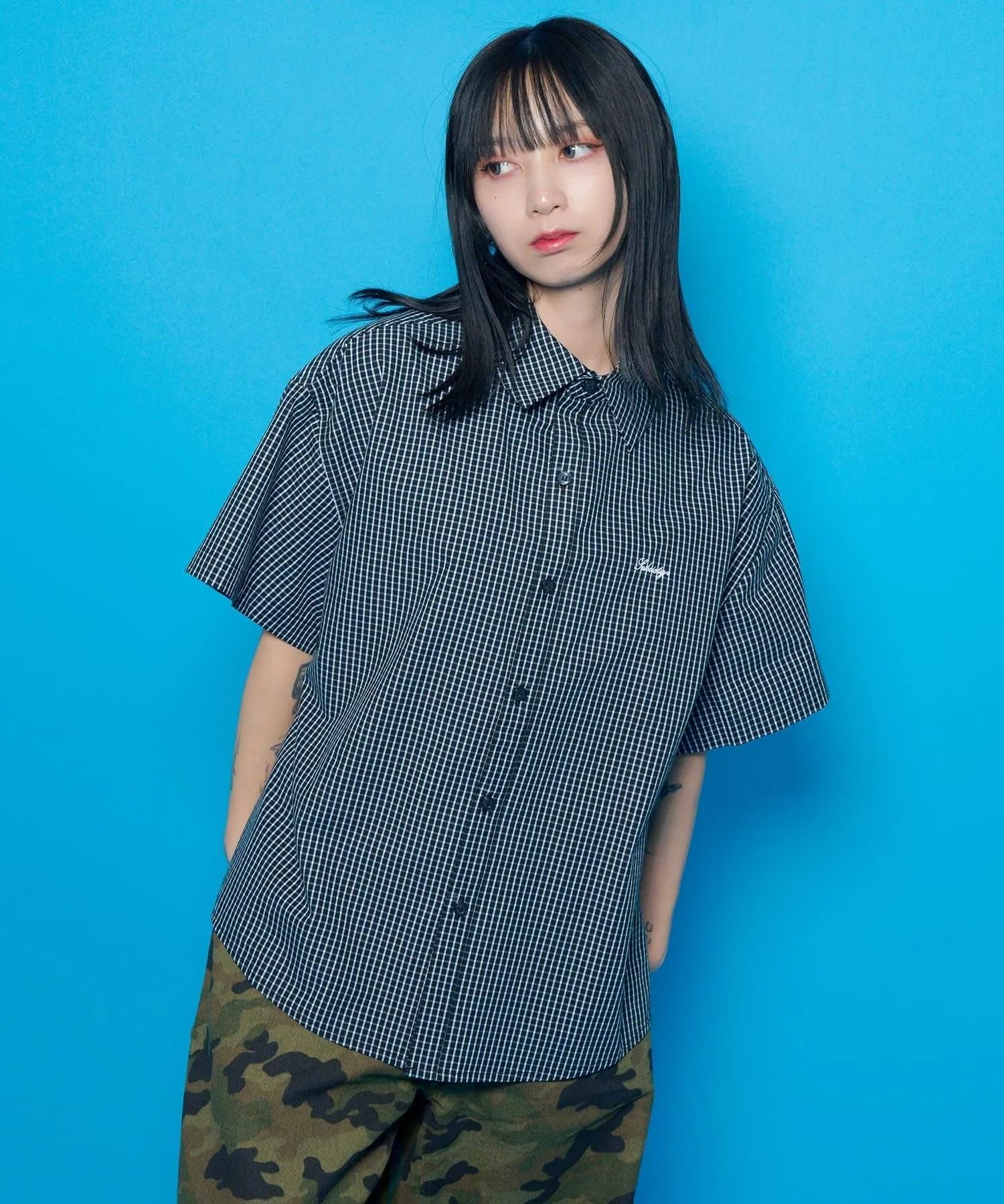 Essential mini check shirt